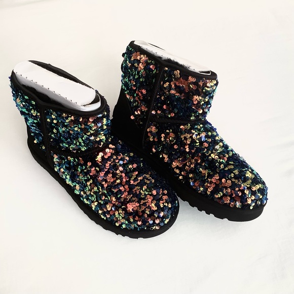 Authentic UGG Classic Mini Stellar Sequin Boots - Picture 6 of 10